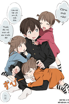 Anh trai cùng 3 cô em gái sinh ba