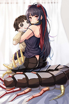 With your insect girl