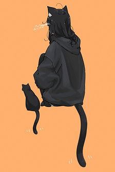 Câu chuyện về con mèo đen tự nhiên biến thành người.