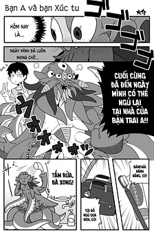 Bạn A và bạn Xúc tu